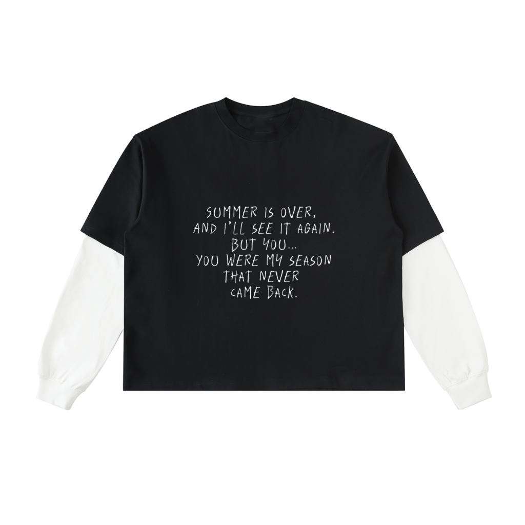 AV Layered Long-Sleeve Cotton T-Shirt