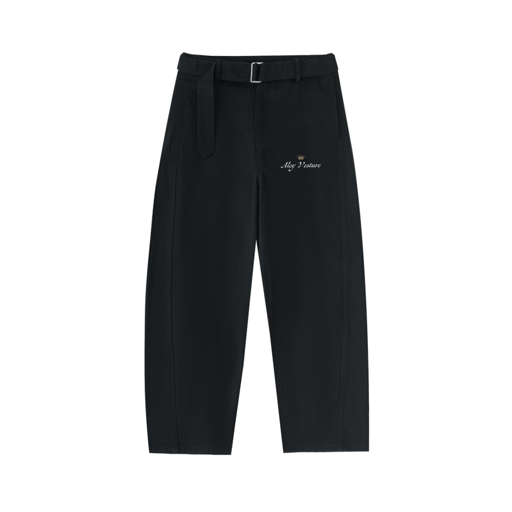 AV Twisted-Seam Belted Pants