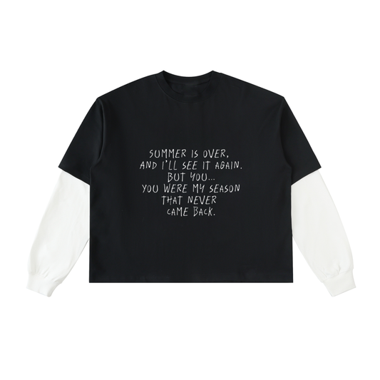 AV Layered Long-Sleeve Cotton T-Shirt