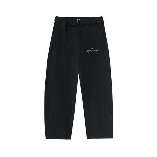 AV Twisted-Seam Belted Pants